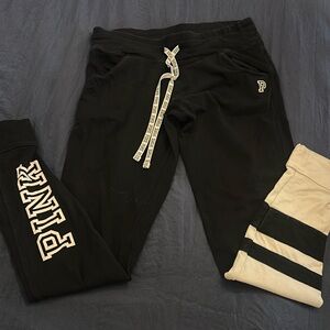 Victoria Secret PINK jogger leggings . Size medium